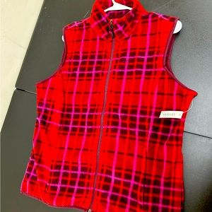 Amazon essential size M/L plaid cotton vest multi color perfect for the fall
